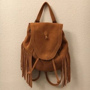 Ecote fringe backpack